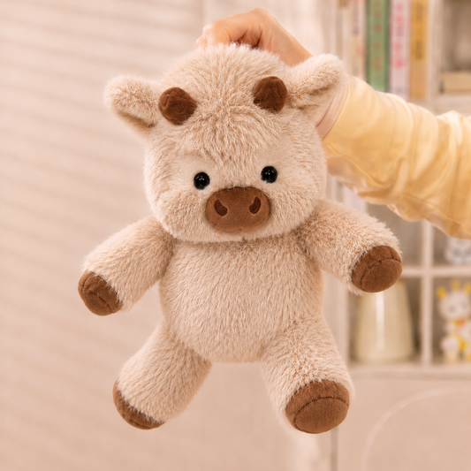 La vaca de peluche corredora
