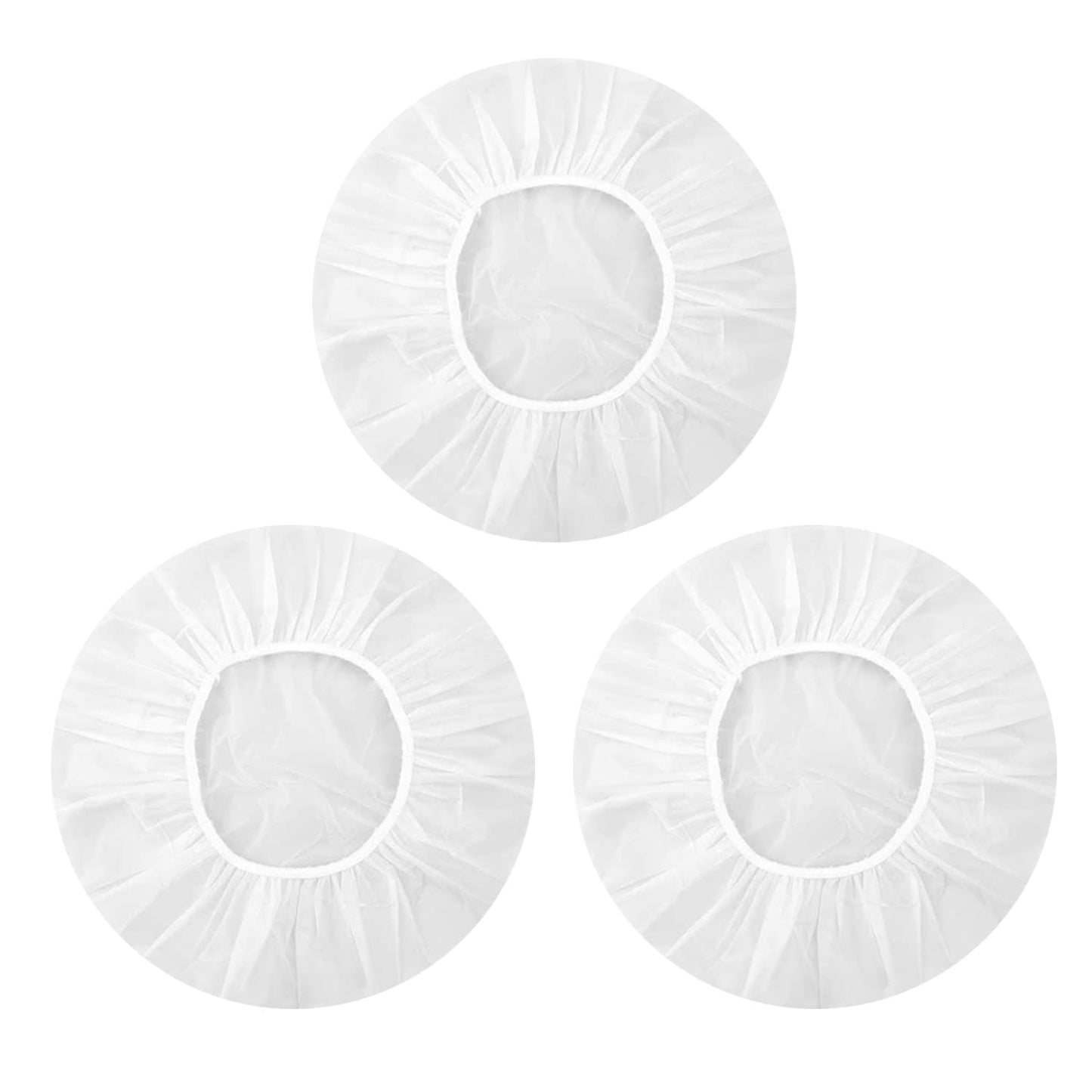 Shower Cap, 3 Pcs Waterproof Reusable Shower Caps Bath Hair Hat for Women Men Kids